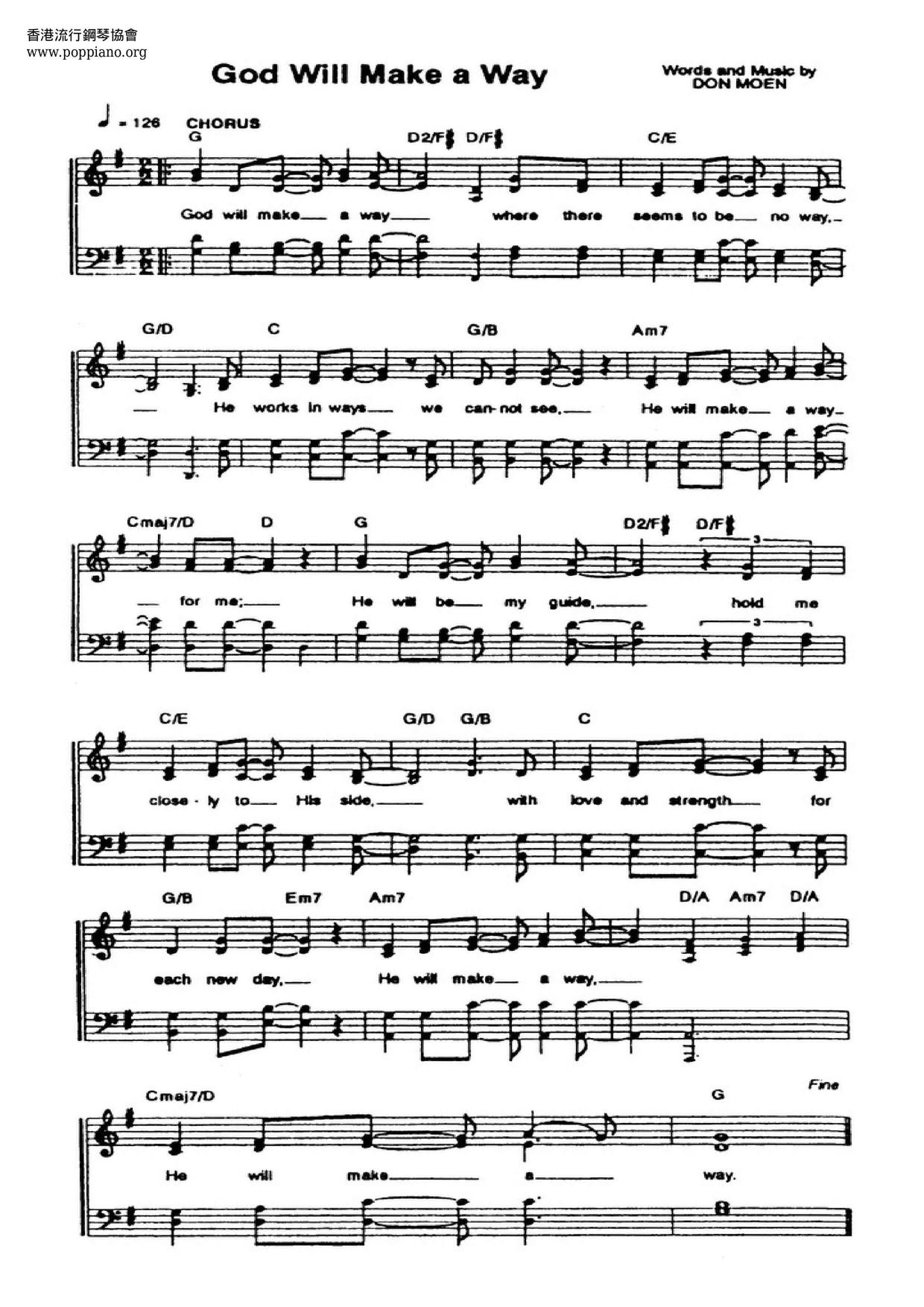 ☆ Spiritual-Way Maker Sheet Music pdf, - Free Score Download ☆