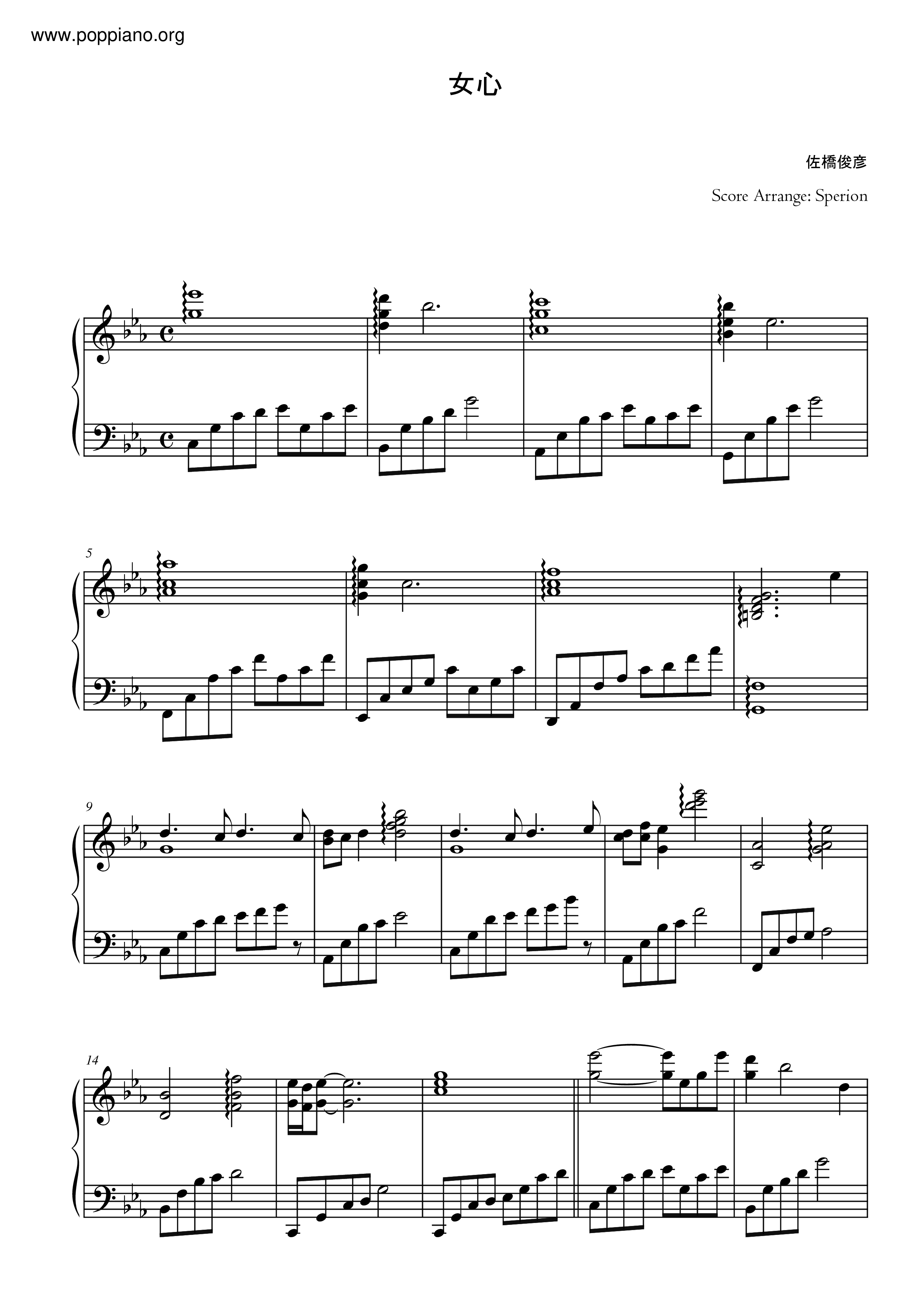 ☆ Future Gpx Cyber Formula Sin / 新世紀Gpx サイバーフォーミュラSin-女心 (Onnagokoro) Sheet  Music pdf