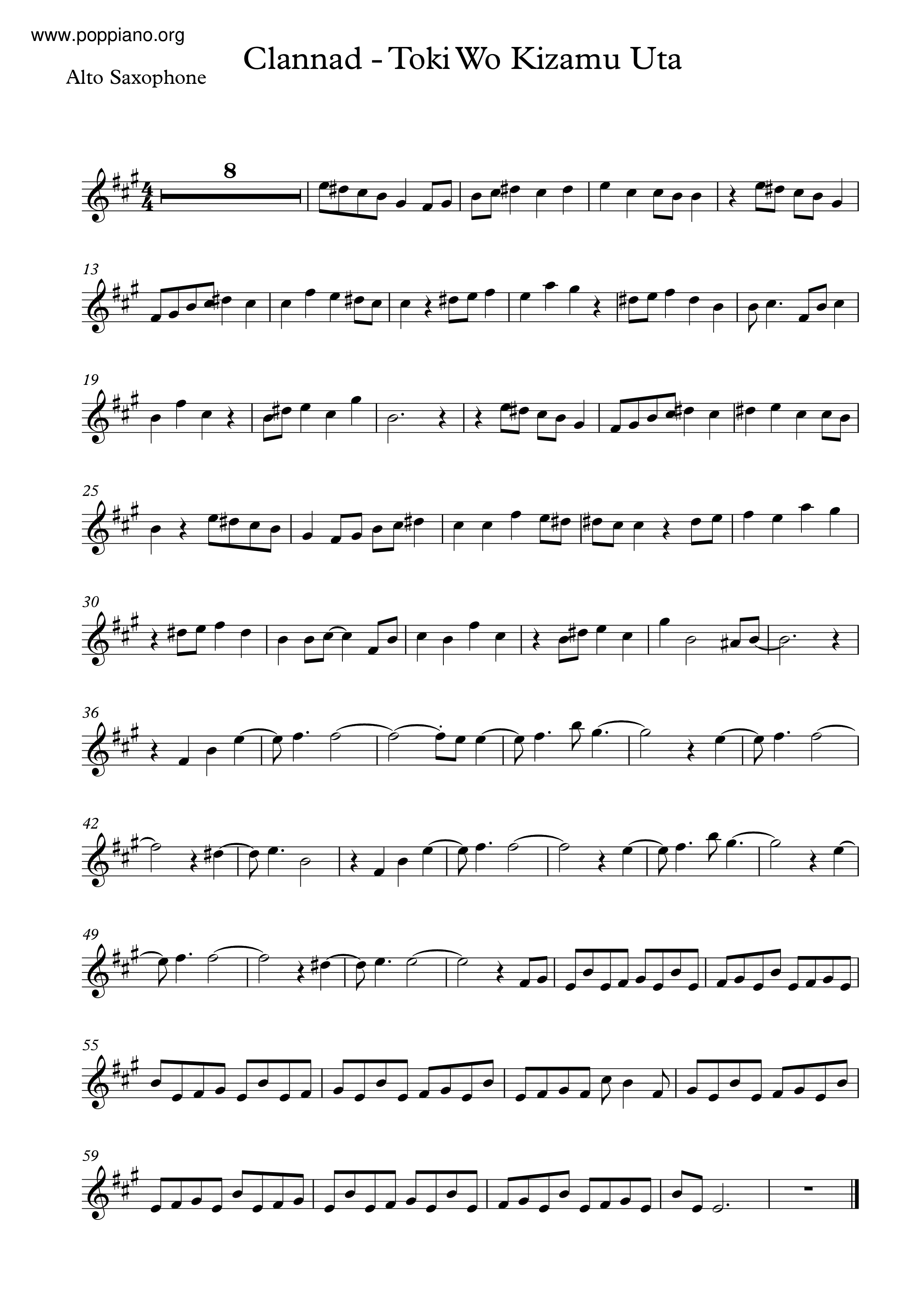 Clannad After Story Ep 3 Background Piano - Spring Breeze Sheet music for  Piano (Solo) Easy