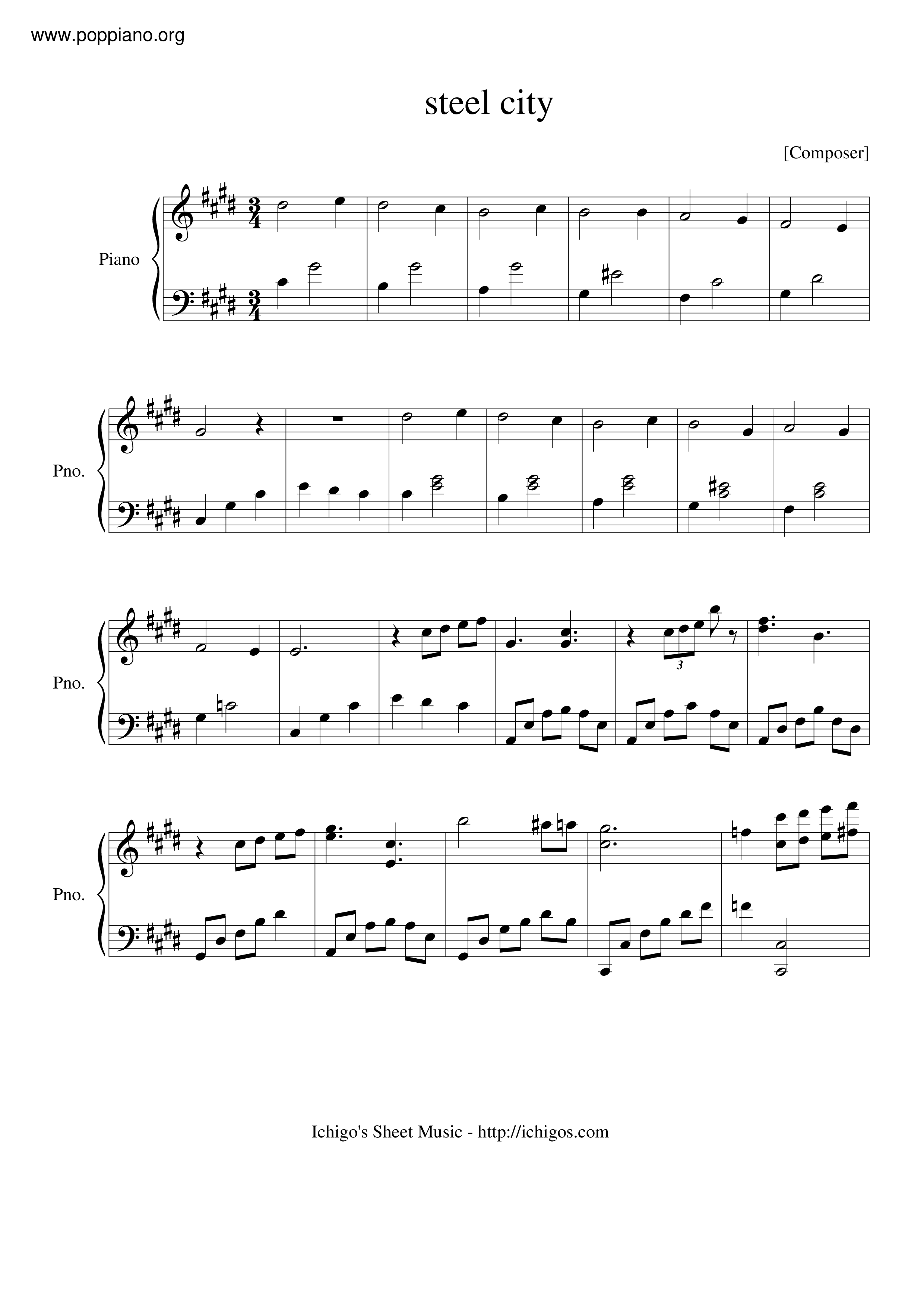 Latale-Steel City Sheet Music pdf, - Free Score Download ★