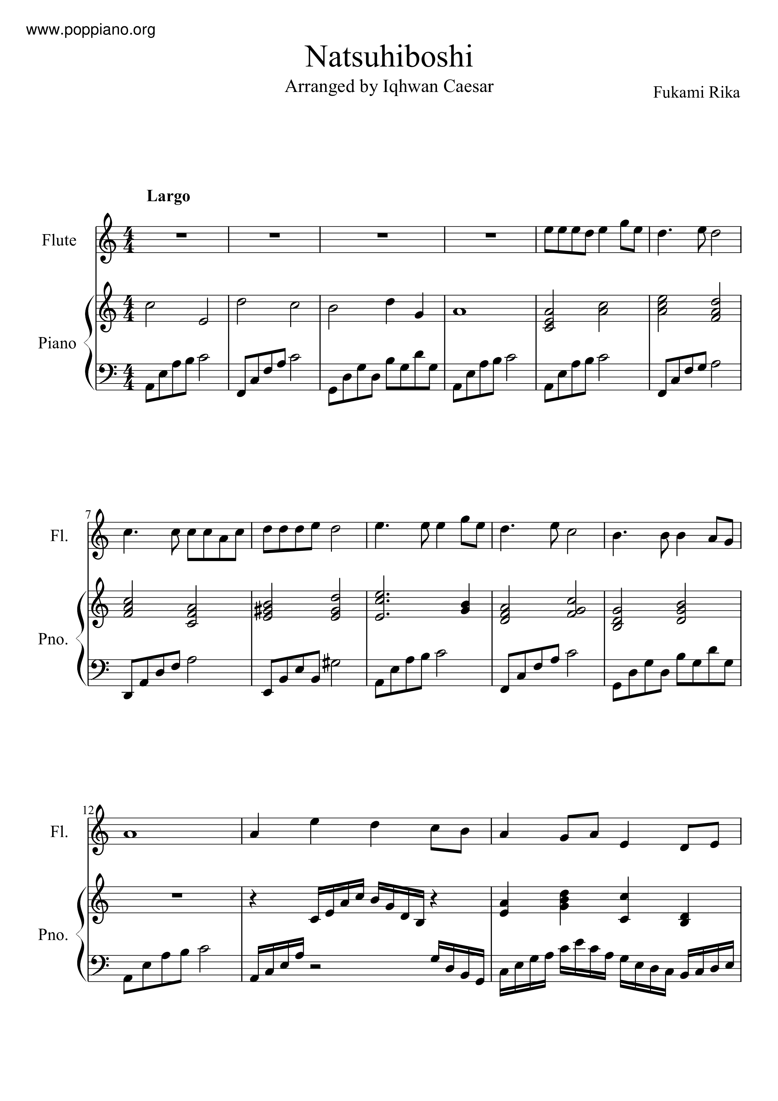 One Piece Opening 15 Sheet music for Flute (Solo) | Musescore.com