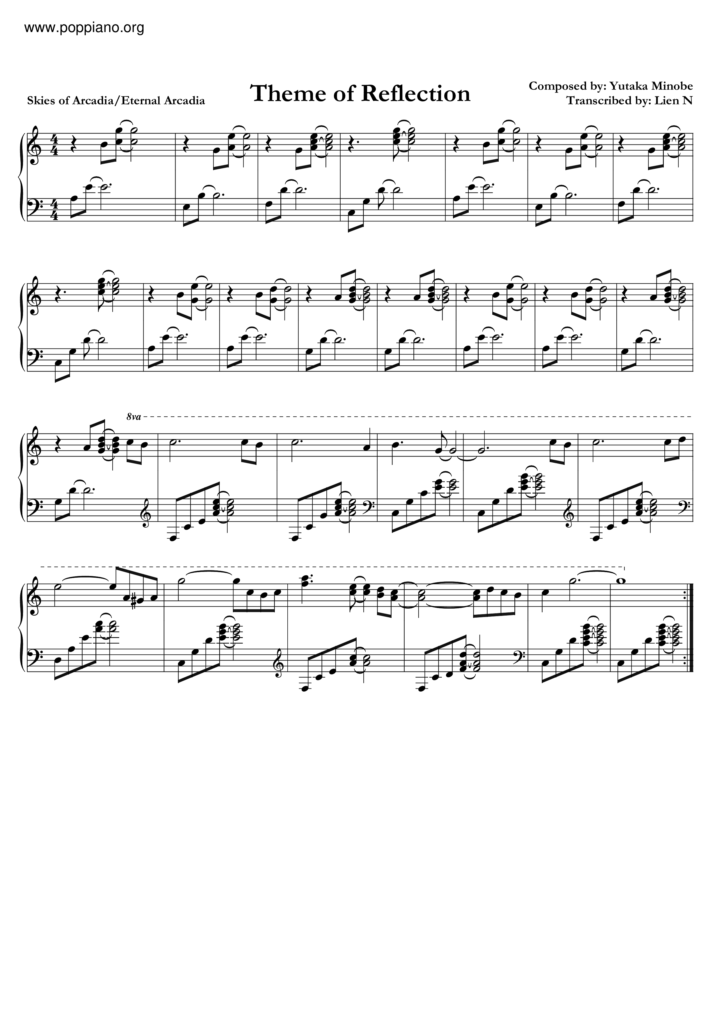 Reflections - Download Sheet Music PDF file