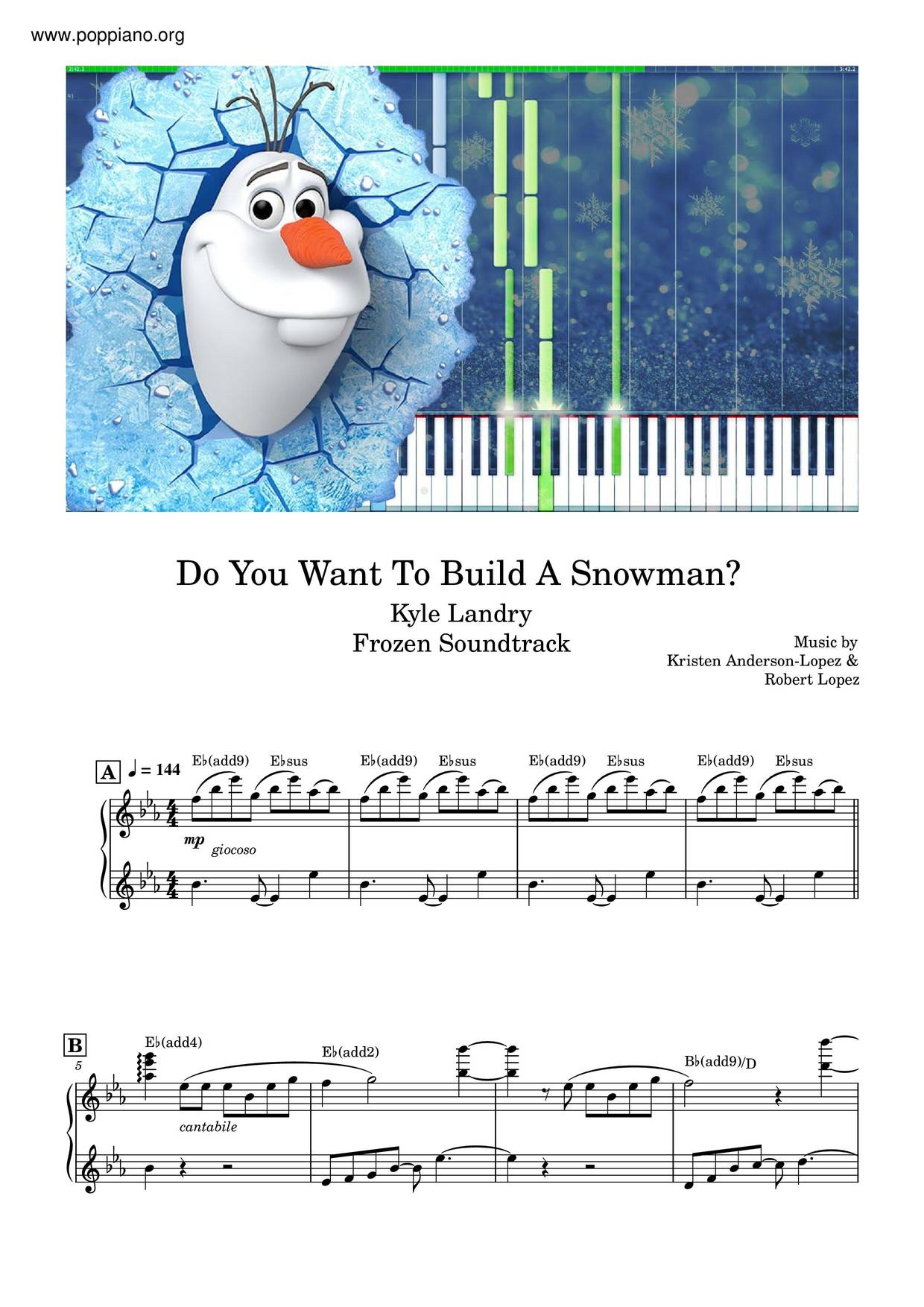 Song: Do you wanna build a snowman? Frozen worksheet